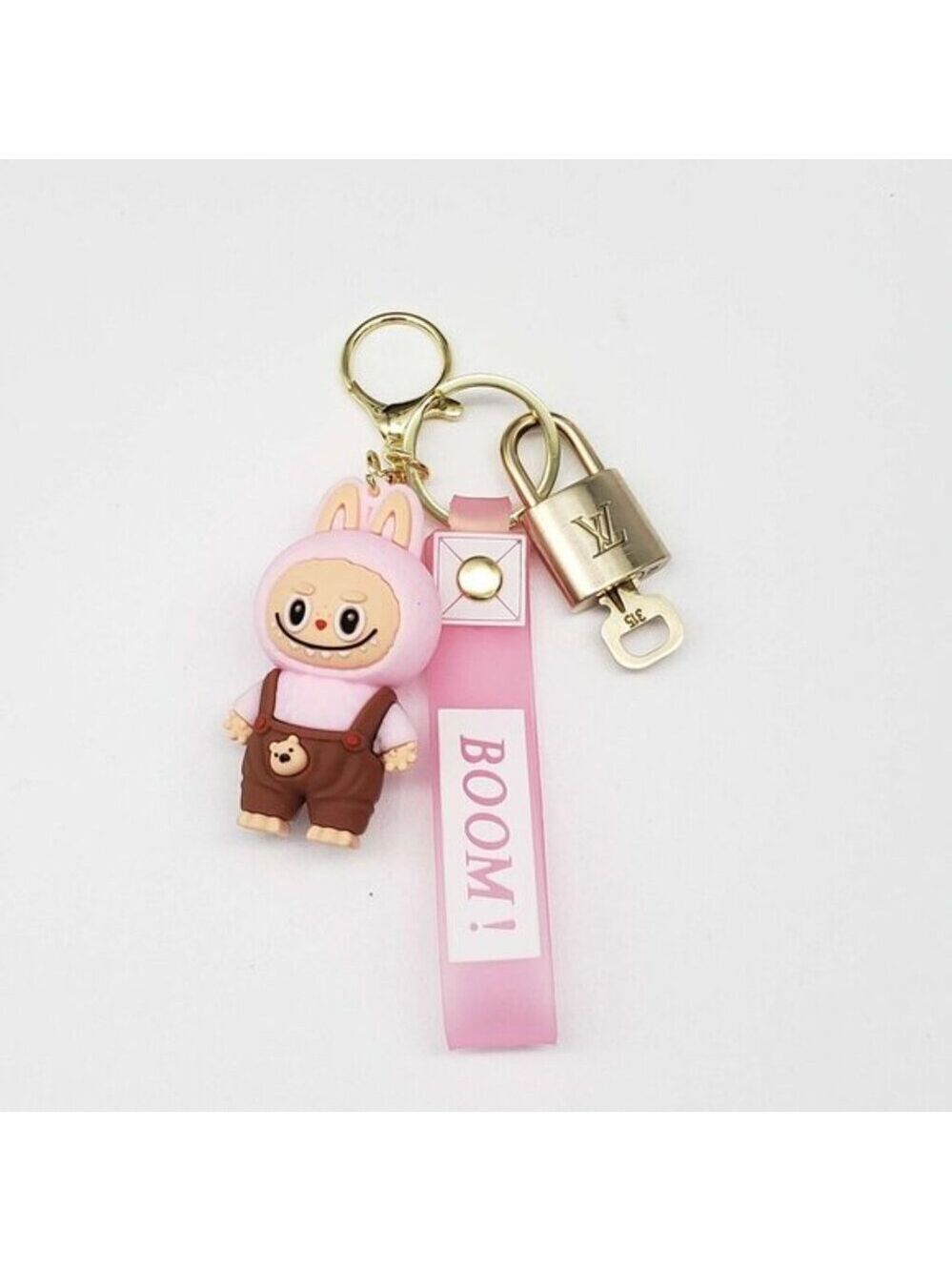 Louis Vuitton Gold Lock 🔑 Authentic LV Padlock + Bag Unbranded Labubu Charm